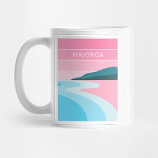 Majorca, Spain - Mallorca in Pink Mug